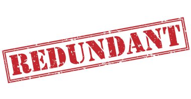 Beyaz arka plan üzerinde izole gereksiz kırmızı pul