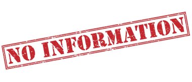 Beyaz arka plan üzerinde izole bilgi kırmızı damga yok