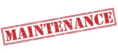 Beyaz arka plan üzerinde izole bakım kırmızı pul