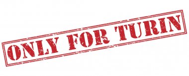 Sadece beyaz zemin üzerine izole turin kırmızı kaşe