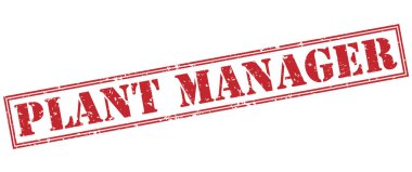 Beyaz arka plan üzerinde izole bitki Yöneticisi kırmızı pul