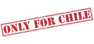 Sadece beyaz zemin üzerine izole Şili kırmızı kaşe