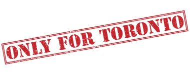 Sadece beyaz zemin üzerine izole toronto kırmızı kaşe