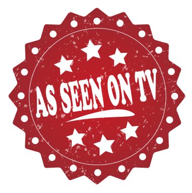 olarak tv kırmızı pul beyaz arka planda görülen