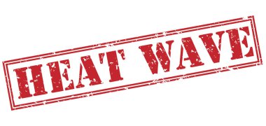 Beyaz arka plan üzerinde aşırı sıcak kırmızı pul