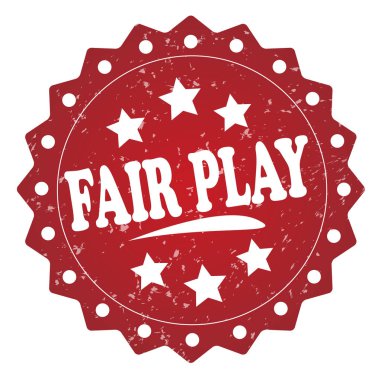 beyaz zemin üzerine kırmızı hakkını damgası