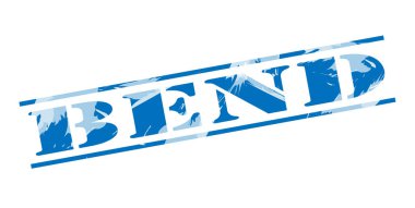 beyaz zemin üzerine mavi pul viraj 