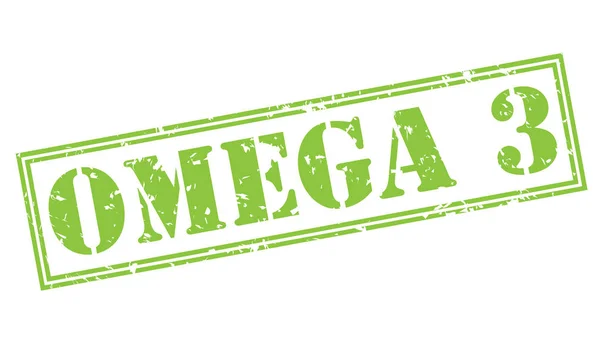 Omega Grüne Marke Isoliert Auf Weißem Hintergrund — Stockfoto