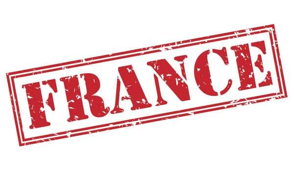 Красный Штамп Франции Изолированы Белом Фоне — стоковое фото