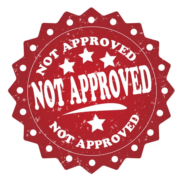 beyaz zemin üzerine kırmızı pul onaylanmamış