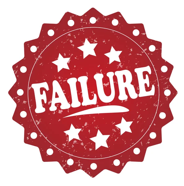 Failure Red Stamp White Background — Stock Photo, Image