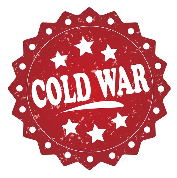 beyaz zemin üzerine kırmızı grunge damga soğuk savaş