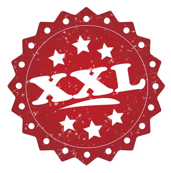白い背景の Xxl 赤グランジ スタンプ — ストック写真