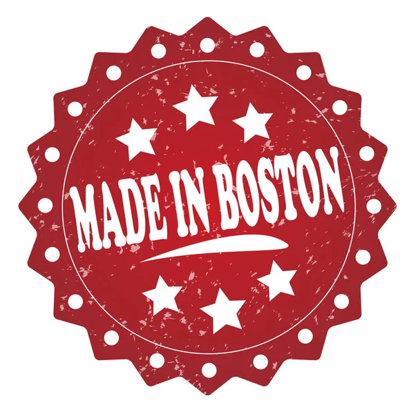 Зроблені Бостонській Червоній Гранжевій Марці Білому Тлі — стокове фото