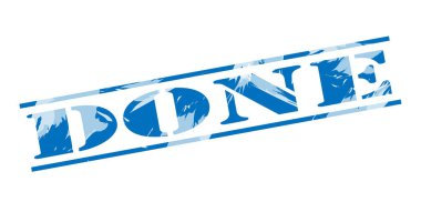 beyaz zemin üzerine mavi pul yapılır