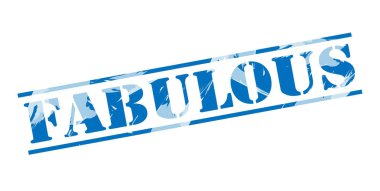 Beyaz arka plan üzerinde muhteşem mavi pul 