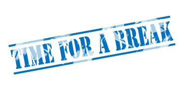 beyaz zemin üzerinde bir ara mavi pul için zaman 