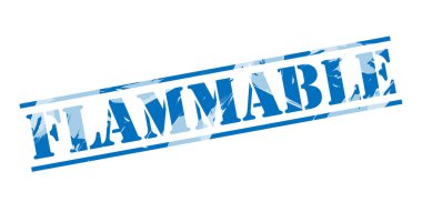 beyaz zemin üzerine yanıcı mavi pul