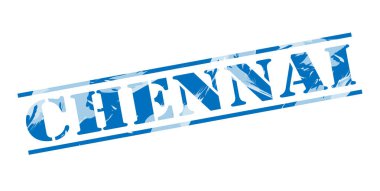 Chennai mavi pul beyaz arka plan üzerinde