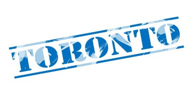 Toronto mavi pul beyaz arka plan üzerinde