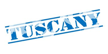 Toskana mavi pul beyaz arka plan üzerinde