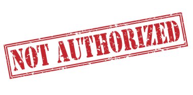 Beyaz arka plan üzerinde izole değil yetkili kırmızı vintage damgası