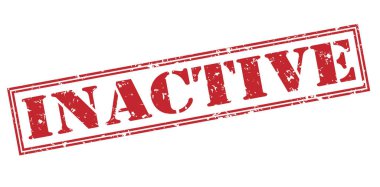 Beyaz arka plan üzerinde etkin olmayan kırmızı pul