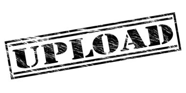 Beyaz arka planda siyah pul upload