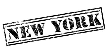 New york siyah pul beyaz arka plan üzerinde