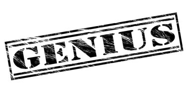 Beyaz arka planda siyah dahi damgası 