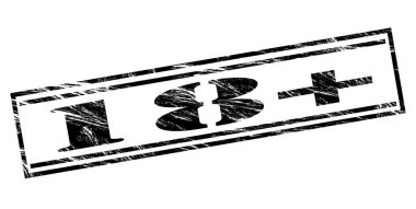 18 + beyaz arka planda siyah pul 