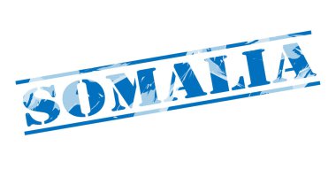 Beyaz arka plan üzerinde Somali mavi pul