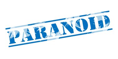 beyaz zemin üzerine paranoyak mavi pul