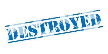 beyaz zemin üzerine mavi pul yok