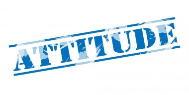 Beyaz arka plan üzerinde tutum mavi pul