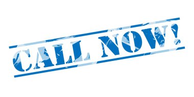 hemen! beyaz zemin üzerine mavi pul