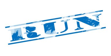 beyaz zemin üzerine mavi pul çalıştırmak