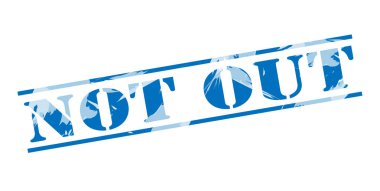 beyaz zemin üzerine değil mavi pul