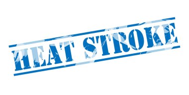 Beyaz arka plan üzerinde güneş çarpması mavi pul