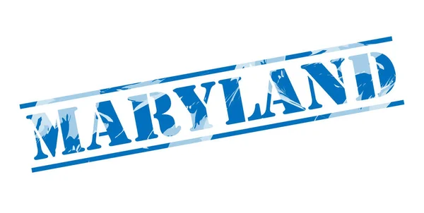 Maryland Blaue Marke Auf Weißem Hintergrund — Stockfoto