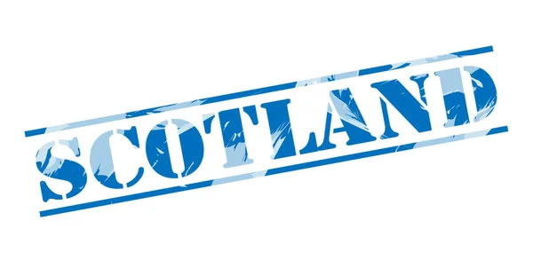 Schottland Blaue Marke Auf Weißem Hintergrund — Stockfoto