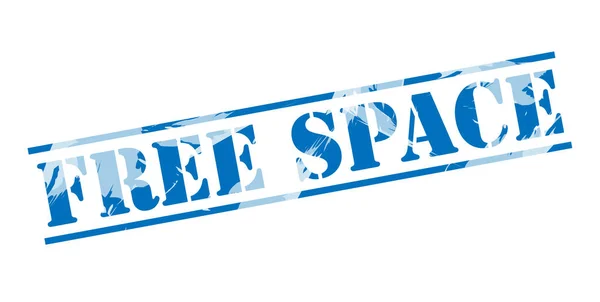 Free Space Blue Stamp White Background — Stock Photo, Image