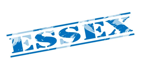 Essex Blaue Marke Auf Weißem Hintergrund — Stockfoto