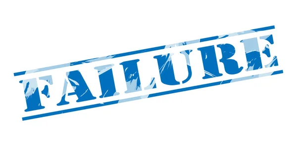 Failure Blue Stamp White Background — Stock Photo, Image