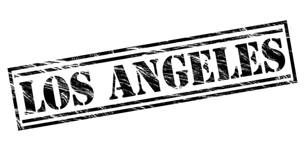 Los Angeles Schwarzer Stempel Auf Weißem Hintergrund — Stockfoto