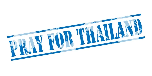 Bid Voor Thailand Blauwe Stempel Witte Achtergrond — Stockfoto