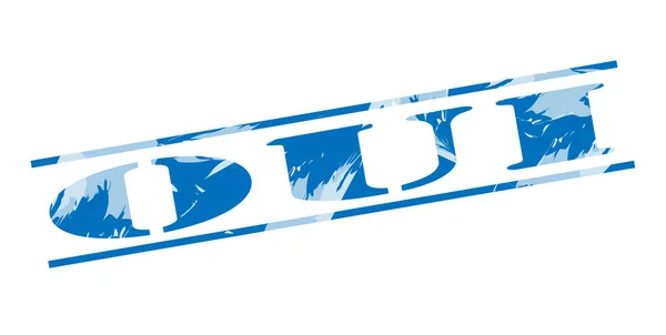Oui Blaue Marke Auf Weißem Hintergrund — Stockfoto