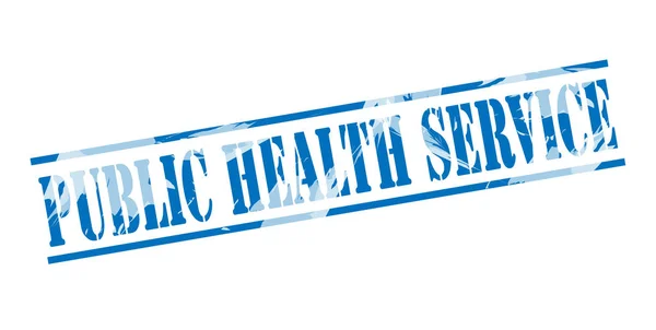 Государственное Здравоохранение Синяя Печать Белом Фоне — стоковое фото