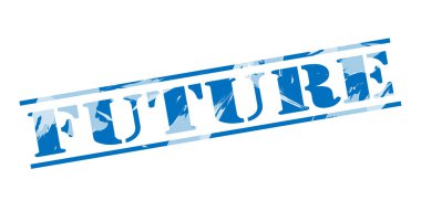 beyaz zemin üzerine gelecek mavi pul