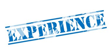 beyaz zemin üzerine mavi pul deneyim